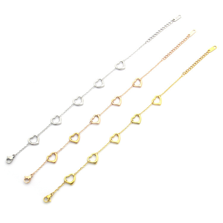 Womens 5 cardioids hand Bracelets Chain Designer Jewelry Chain A peach heart Bracelet Brand as Wedding Christmas Gift
Womens 5 cardioids hand Bracelets Chain Designer Jewelry Chain A peach heart Bracelet Brand as Wedding Christmas Gift