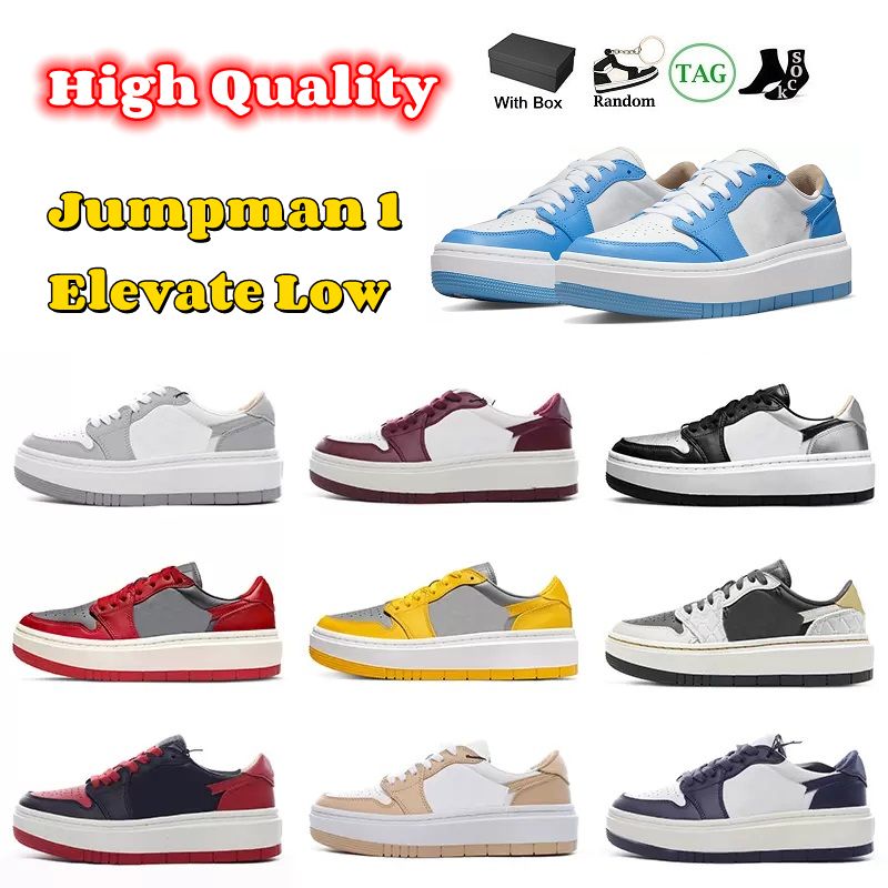 2022 OG Platform Sneakers Jumpman 1 Low Elevate Basketball Shoes Light Bone Midnight Navy Silver Toe Women Mens Team Red Top Leather Designe
2022 OG Platform Sneakers Jumpman 1 Low Elevate Basketball Shoes Light Bone Midnight Navy Silver Toe Women Mens Team Red Top Leather Designe