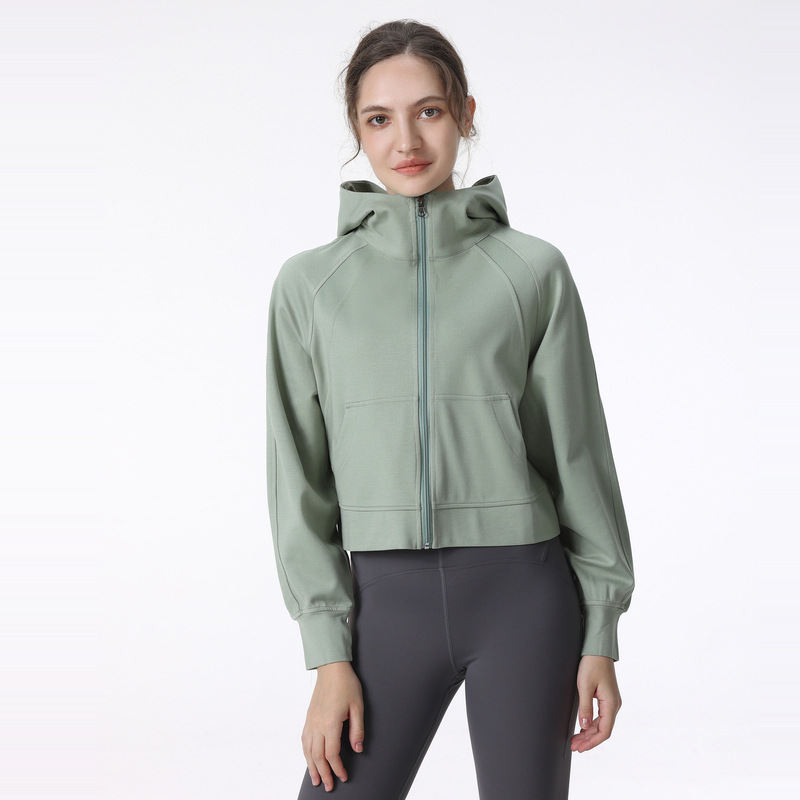 LL Women Yoga Jacket Hooded Long Sleeves Outfit Solid Color Back Zipper Gym Jackets Shaping Waist Tight Fitness Jogger Outfit Sportswear For Lady CX712, Blue 
LL Women Yoga Jacket Hooded Long Sleeves Outfit Solid Color Back Zipper Gym Jackets Shaping Waist Tight Fitness Jogger Outfit Sportswear For Lady CX712, Blue