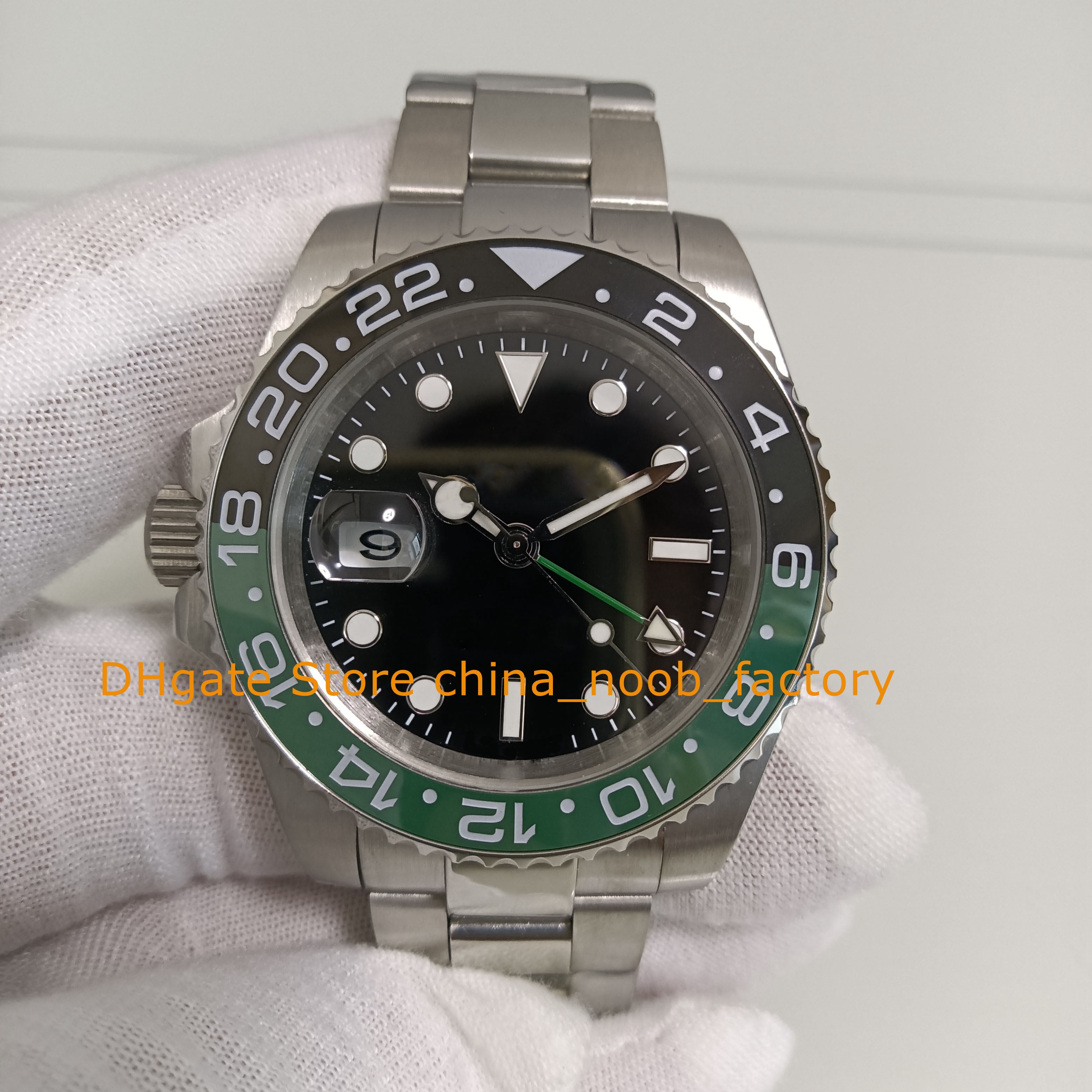 2 Style 2022 New Model In Box Watches Mens Black 40mm Ceramic Bezel Stainless Steel Green Right Hand Bracelet Automatic Mechanical Men's Sport Watch, 01
2 Style 2022 New Model In Box Watches Mens Black 40mm Ceramic Bezel Stainless Steel Green Right Hand Bracelet Automatic Mechanical Men's Sport Watch, 01