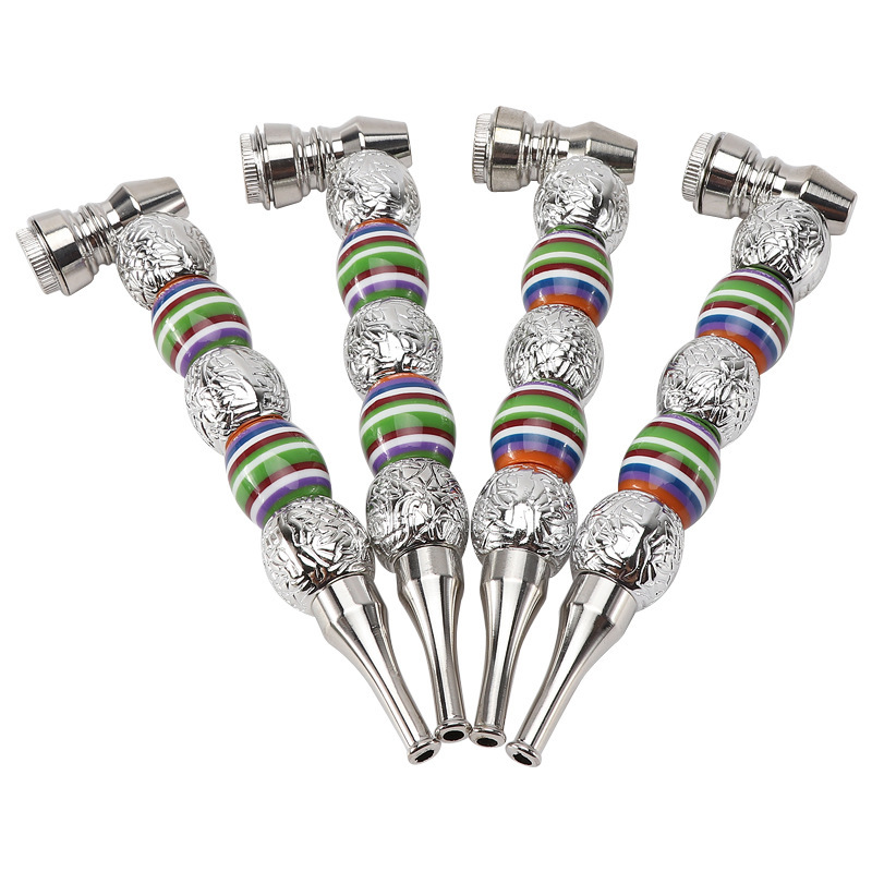 Detachable cleaning metal pipe smoke shop silver bead type pipes with windproof cover
Detachable cleaning metal pipe smoke shop silver bead type pipes with windproof cover