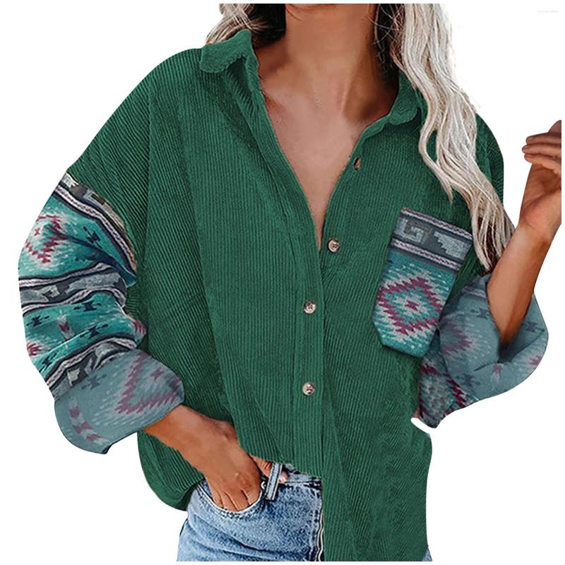 Women' Jackets Vintage Women Corduroy Jacket Long Sleeve Shirts Autumn Winter Womens Tops And Blouses Casual Oversize Overshirt Outwear, Green
Women' Jackets Vintage Women Corduroy Jacket Long Sleeve Shirts Autumn Winter Womens Tops And Blouses Casual Oversize Overshirt Outwear, Green