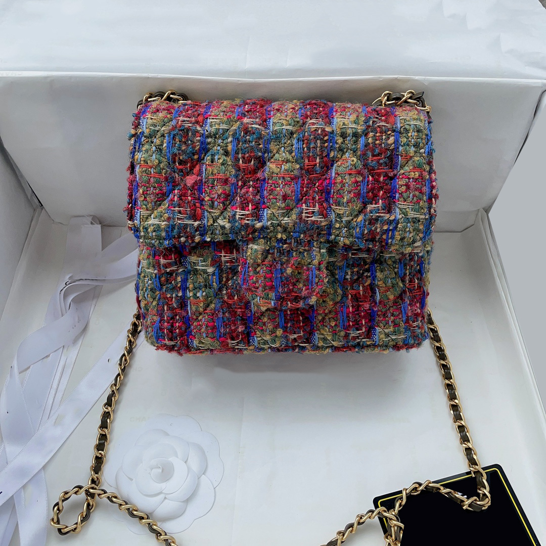 22K Vinatge Womens Designer Wool Tweed Quilted Bags Check Houndstooth Classic Mini Flap Square Purse Gold Metal Hardware Matelasse Chain Shoulder Handbags 18X16CM, Box
22K Vinatge Womens Designer Wool Tweed Quilted Bags Check Houndstooth Classic Mini Flap Square Purse Gold Metal Hardware Matelasse Chain Shoulder Handbags 18X16CM, Box