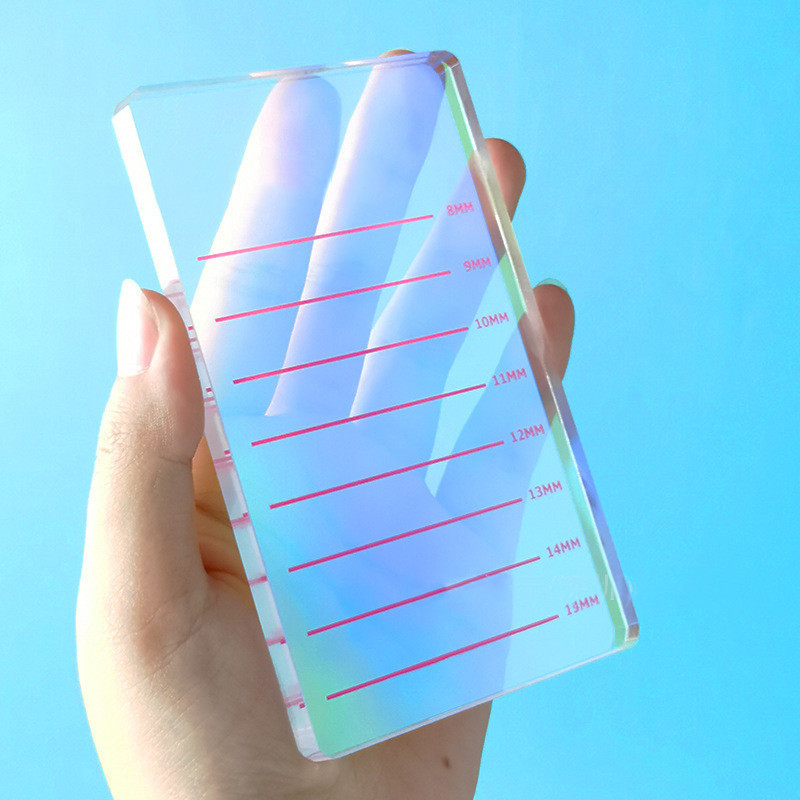 Acrylic Eyelashes Display Board Makeup Tools Rainbow Magnet Grafting Planting Eyelashes Glue Pallet No Tweezers Tablero De Exhibicion De Pestanas Whol