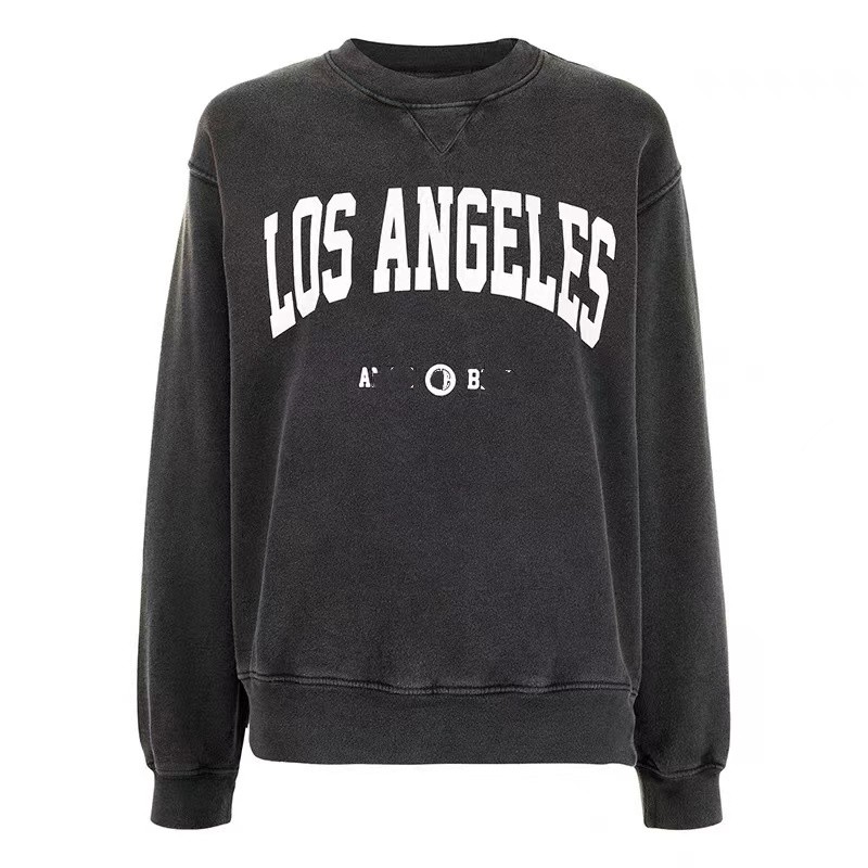 ANINEs University Los Angeles Sweatshirt BINGs Washed Black Women Designer Sweater Designer Pullover Hoodie, Paris
ANINEs University Los Angeles Sweatshirt BINGs Washed Black Women Designer Sweater Designer Pullover Hoodie, Paris