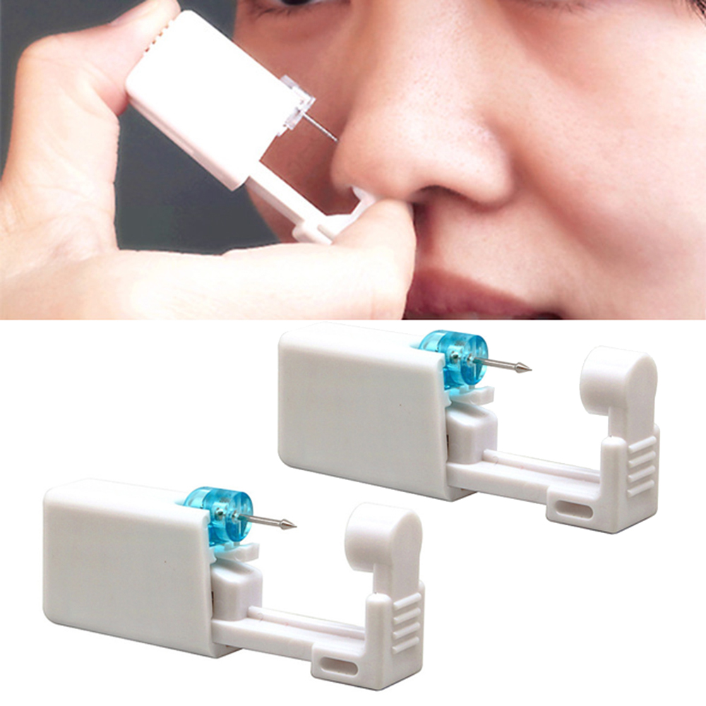 2Pcs/set Disposable Sterile Nose Piercing Gun Kit Safety Portable Self Nose Pierce Tool with Nose Stud
2Pcs/set Disposable Sterile Nose Piercing Gun Kit Safety Portable Self Nose Pierce Tool with Nose Stud