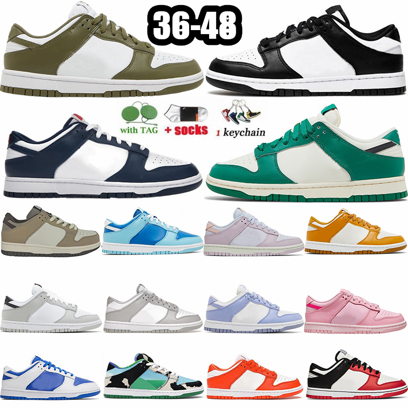 2023 OG TOP Running Shoes Low Black White Reverse Panda Grey Fog Argon Valerian Blue Racer 75th Syracuse Triple Pink X Otomos Next Nature Lilac Men