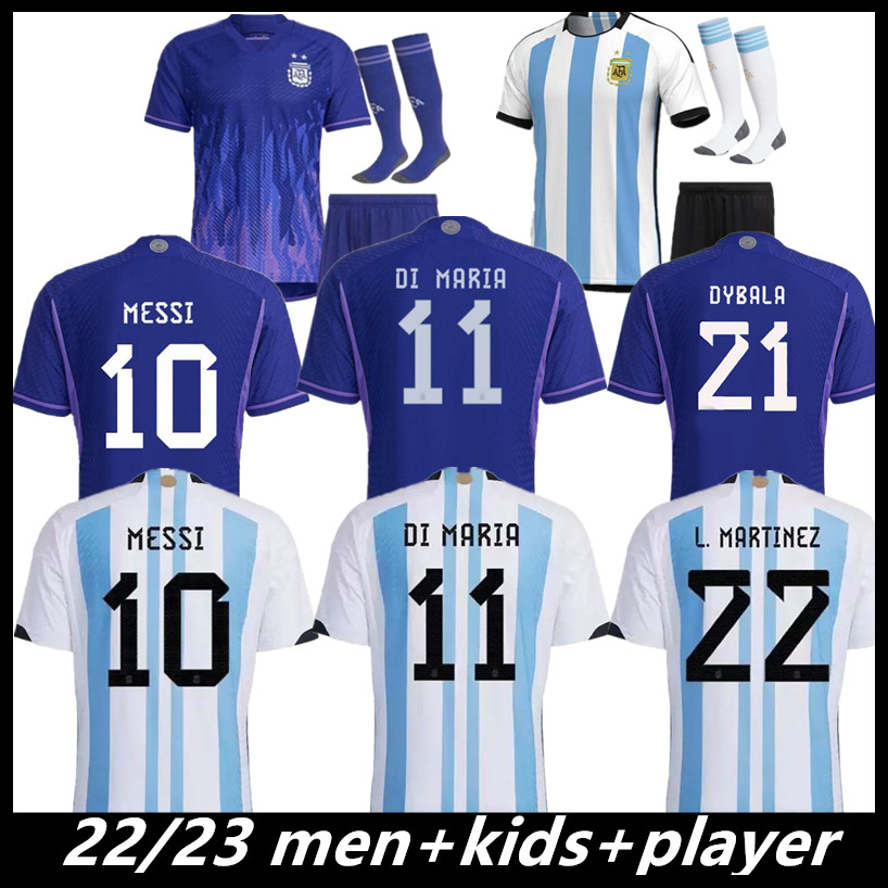 22/23 soccer Argentina Jerseys DYBALA Fans player version AGUERO Maradona football shirt Men Kids sets uniform with socks di maria camiseta de futbol 2022 2023, White
22/23 soccer Argentina Jerseys DYBALA Fans player version AGUERO Maradona football shirt Men Kids sets uniform with socks di maria camiseta de futbol 2022 2023, White