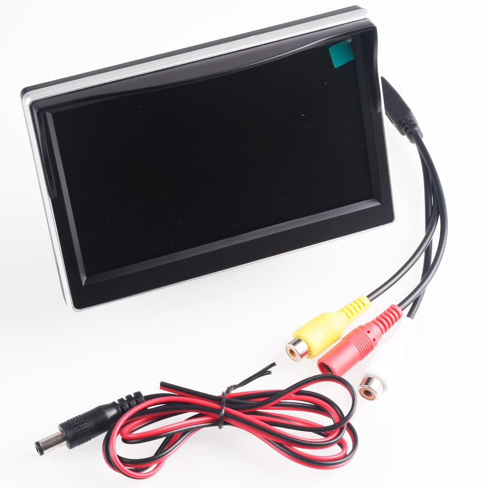 50 Car Video LCD TFT Color Monitor Screen For Auto Rrse Rearview Camera Support NTSC PAL Video System C251017