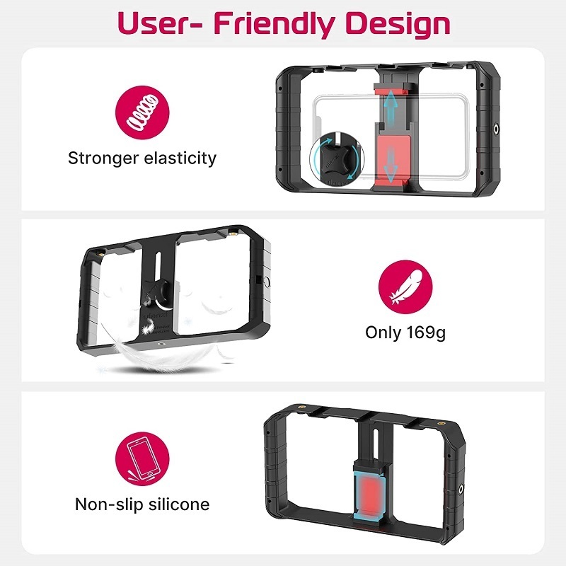 Other A V Accessories Ulanzi U Rig Pro Smartphone Video Hand Grip Filmmaking Case Phone Stabilizer Handheld Tripod Mount for Andro