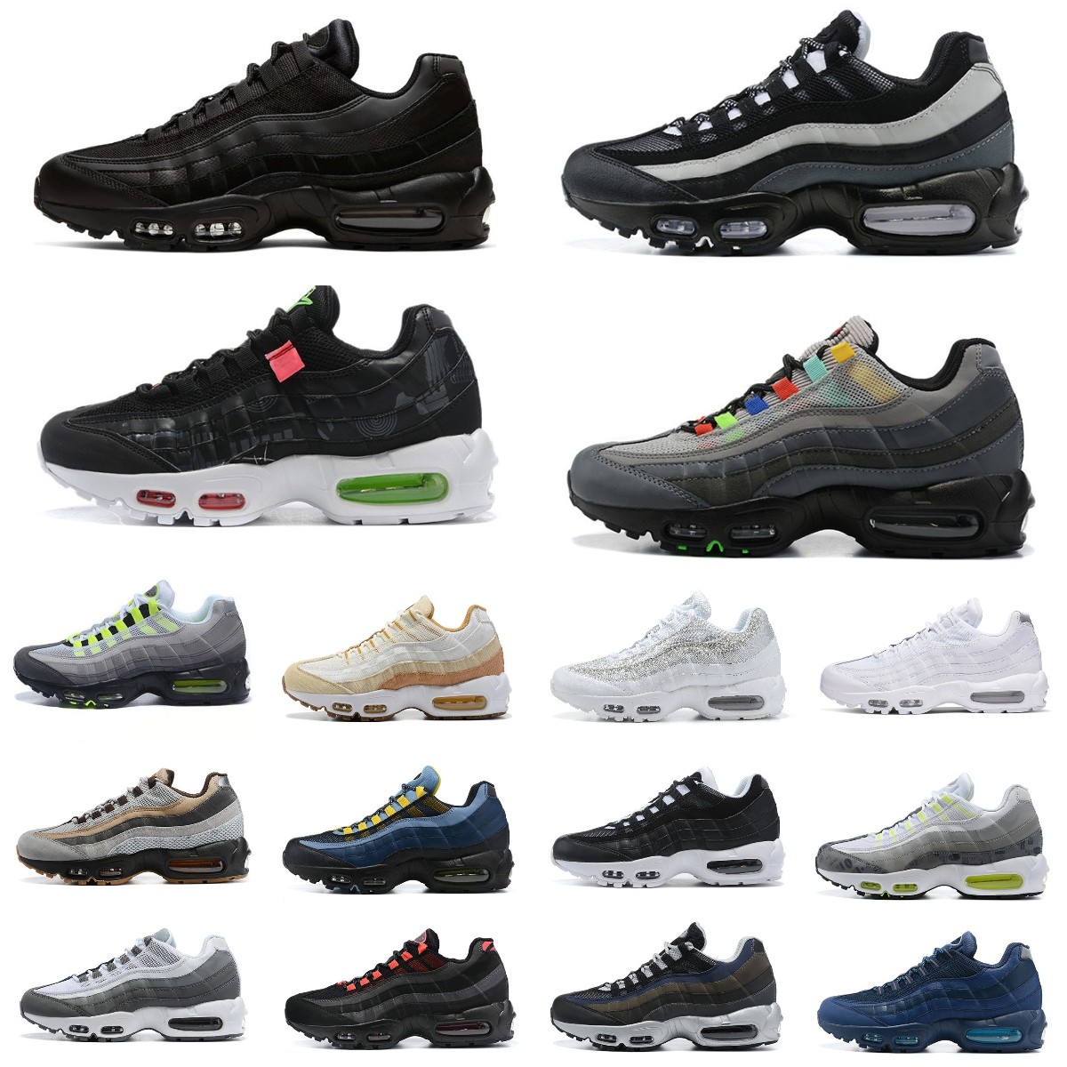 NEW 95 airmaxs men running shoes 95s Triple Black Worldwide air Bordeaux Neon Throwback Future Club max mens womens trainers sports sneakers runners, Box
NEW 95 airmaxs men running shoes 95s Triple Black Worldwide air Bordeaux Neon Throwback Future Club max mens womens trainers sports sneakers runners, Box
