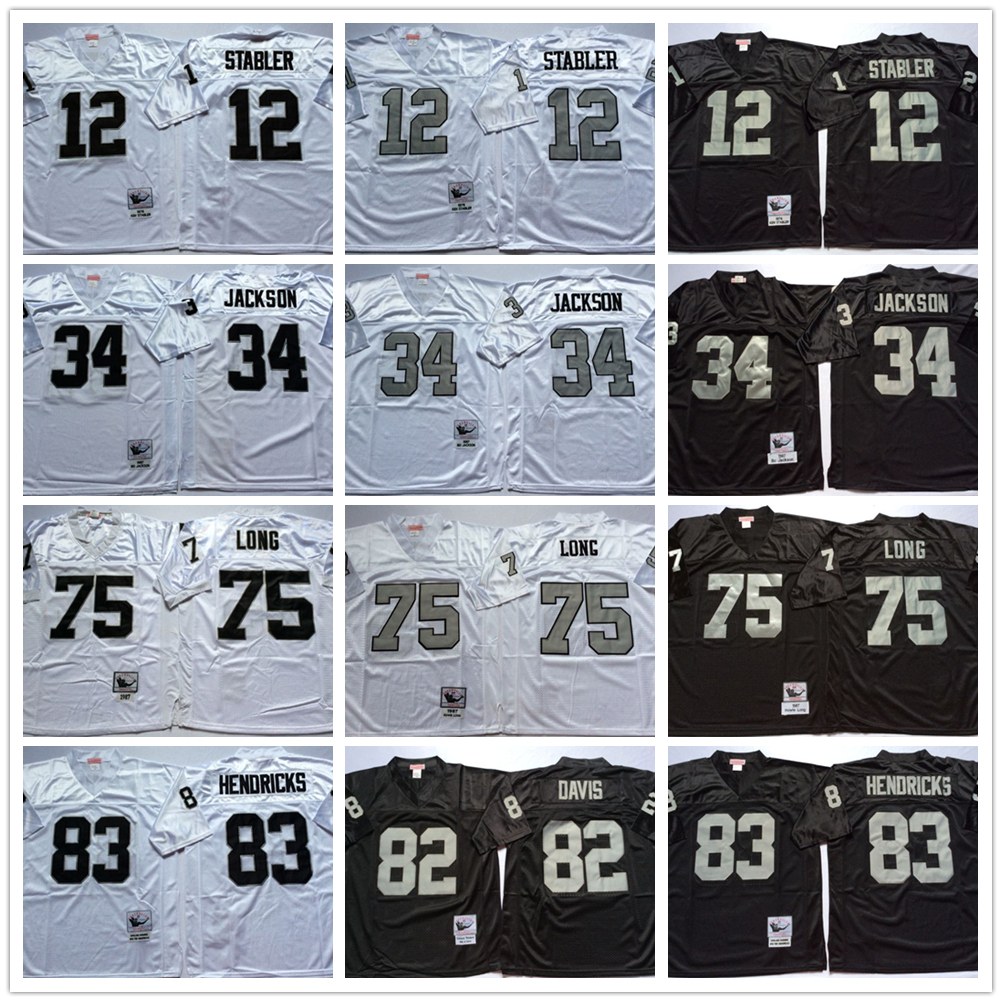 NCAA Football 75 Howie Long 37 Lester Hayes 42 Ronnie Lott Jerseys 77 Lyle Alzado 78 Art Shell Bo Jackson Men Vintage Black White, 42 black
NCAA Football 75 Howie Long 37 Lester Hayes 42 Ronnie Lott Jerseys 77 Lyle Alzado 78 Art Shell Bo Jackson Men Vintage Black White, 42 black