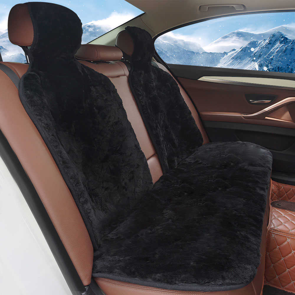 Car Seat Covers UNIVERSAL STYLING NATURAL SHEEPSKIN CAR SEAT COVER AUTO INTERIOR ACCESSORIES AUTOMOTIVE CAR SEAT COVERS T221110