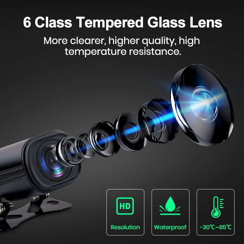 Car Rearview Camera AHD 720P Resolution WaterProof 120Wide-Angle Reverse Backup Parking Camera for DVD Car Accessories