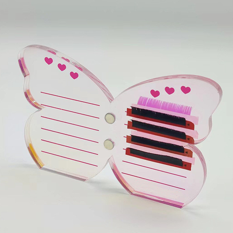 Acrylic Eyelashes Display Board Makeup Tools Rainbow Magnet Grafting Planting Eyelashes Glue Pallet No Tweezers Tablero De Exhibicion De Pestanas Whol