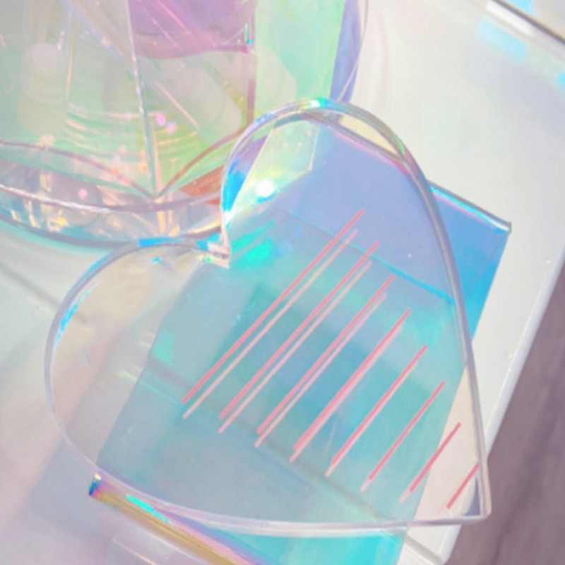 Acrylic Eyelashes Display Board Makeup Tools Rainbow Magnet Grafting Planting Eyelashes Glue Pallet No Tweezers Tablero De Exhibicion De Pestanas Whol