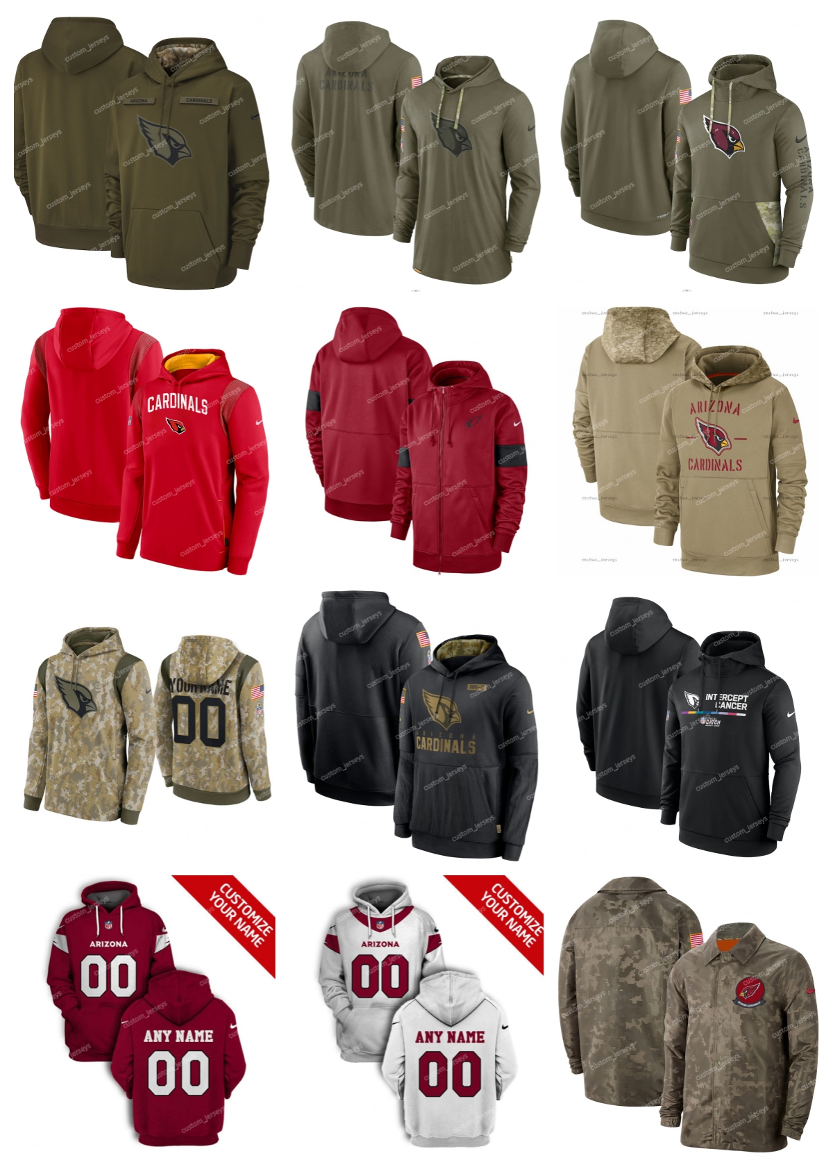 Men Women Youth Arizona''Cardinals''Hoodie Olive 2022 Salute to Service Therma Performance Pullover Custom White Armygreen''NFL''Hoodie, 11
Men Women Youth Arizona''Cardinals''Hoodie Olive 2022 Salute to Service Therma Performance Pullover Custom White Armygreen''NFL''Hoodie, 11
