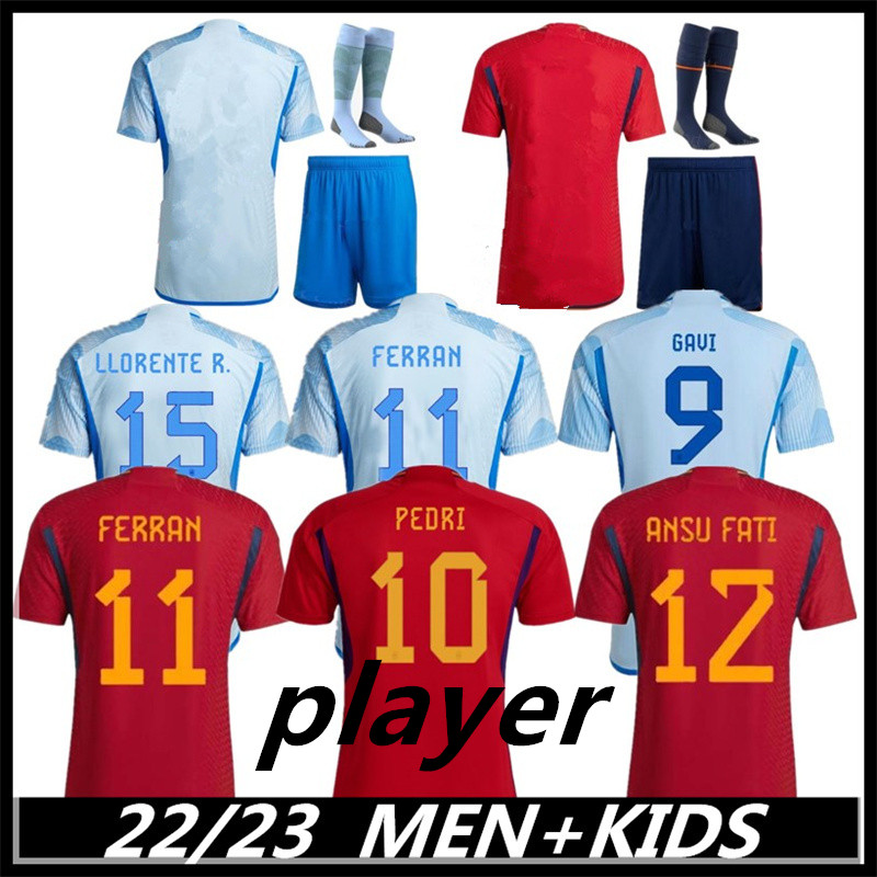 22/ 23 World Cup Spain Jerseys home Away Soccer Jersey Espana soccer shirt ANSU FATI ASENSIO MORATA FERRAN KOKE GAVI Football uniforms fans Player version shirts, Gold
22/ 23 World Cup Spain Jerseys home Away Soccer Jersey Espana soccer shirt ANSU FATI ASENSIO MORATA FERRAN KOKE GAVI Football uniforms fans Player version shirts, Gold