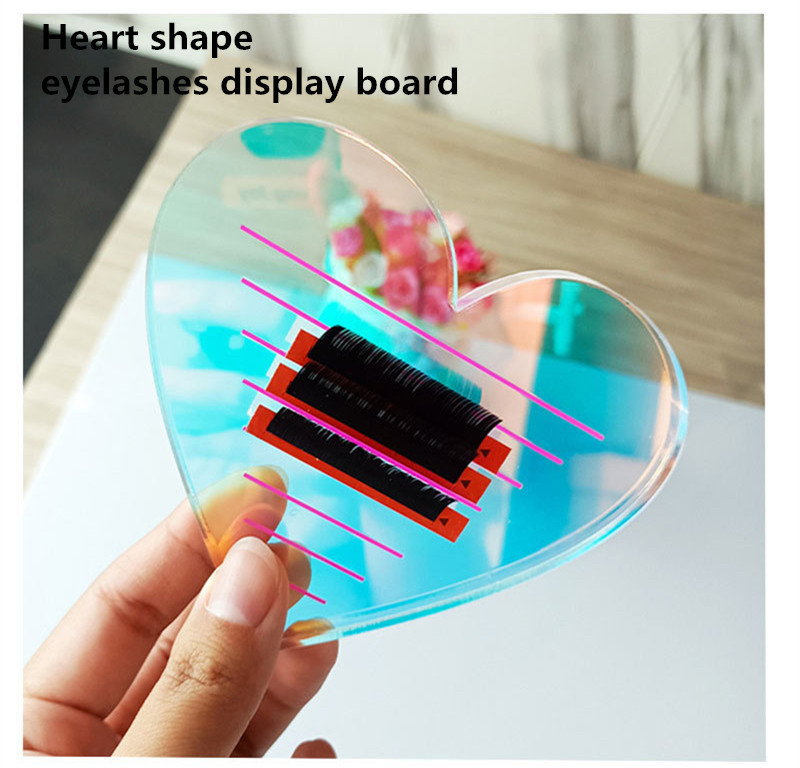 Acrylic Eyelashes Display Board Makeup Tools Rainbow Magnet Grafting Planting Eyelashes Glue Pallet No Tweezers Tablero De Exhibicion De Pestanas Whol