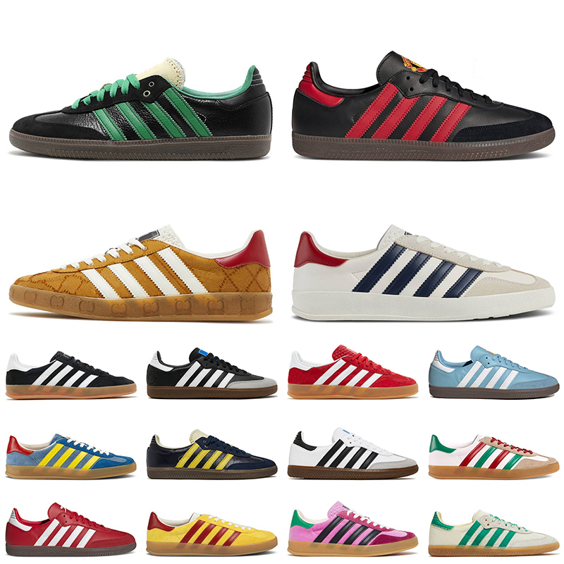 Women Mens Designer Casual Shoes Samba Monogram Gazelles Austin FC Manchester United Team Black Real Red With Socks Gazelle Trainers Platform Sneakers Size 36-45, C15 light blue suede 36-45
Women Mens Designer Casual Shoes Samba Monogram Gazelles Austin FC Manchester United Team Black Real Red With Socks Gazelle Trainers Platform Sneakers Size 36-45, C15 light blue suede 36-45