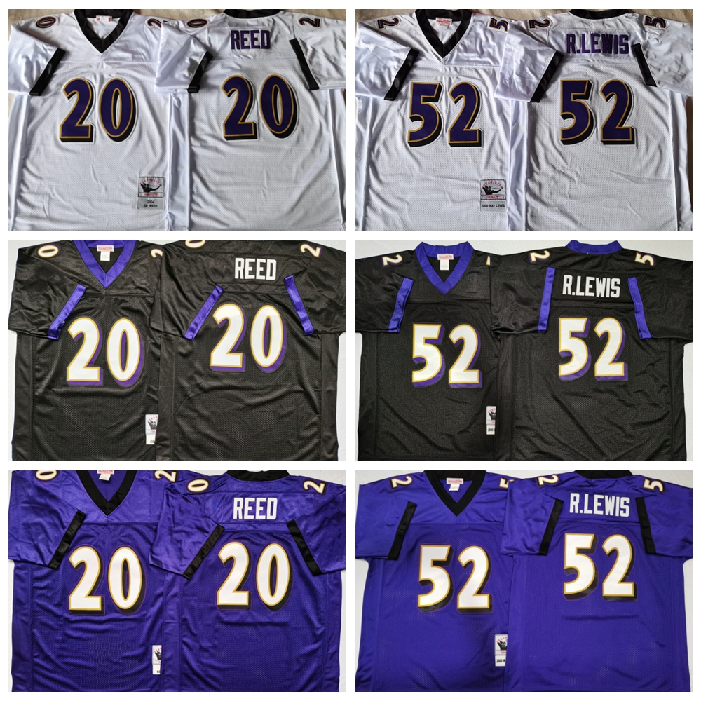 NCAA Retro Football Vintage 52 Ray Lewis Jersey 20 Ed Reed All Stitched Sports Black Purple Team Color Pure Cotton Breathable Good, 20 black
NCAA Retro Football Vintage 52 Ray Lewis Jersey 20 Ed Reed All Stitched Sports Black Purple Team Color Pure Cotton Breathable Good, 20 black