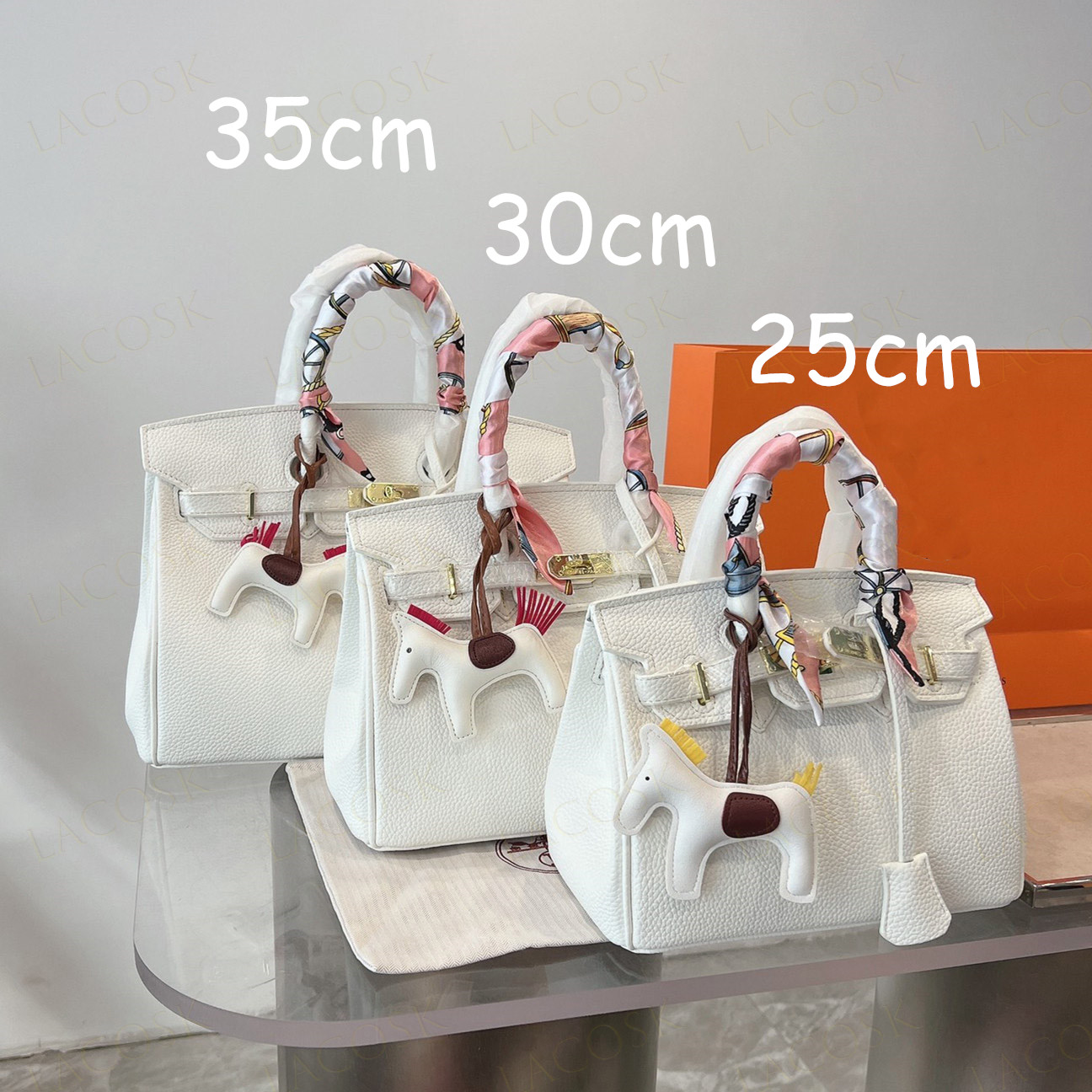 New Multicolor Designer Bags for Womens Handbags Purses Luxurys Totes Leather Genuine Crossbody Shoulder Bag with Scarf Pony 25cm 30cm 35cm, Fuchsia
New Multicolor Designer Bags for Womens Handbags Purses Luxurys Totes Leather Genuine Crossbody Shoulder Bag with Scarf Pony 25cm 30cm 35cm, Fuchsia
