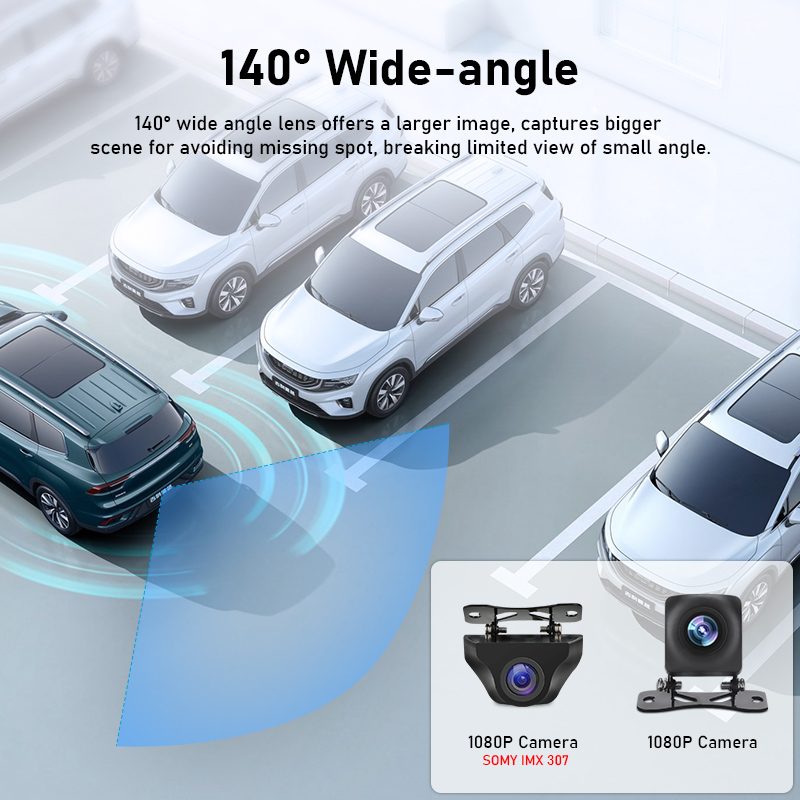 HD Rear Camera Night Vision Cam Only for jansite Car DVR Wide Rearview Stream Media Dash Cam