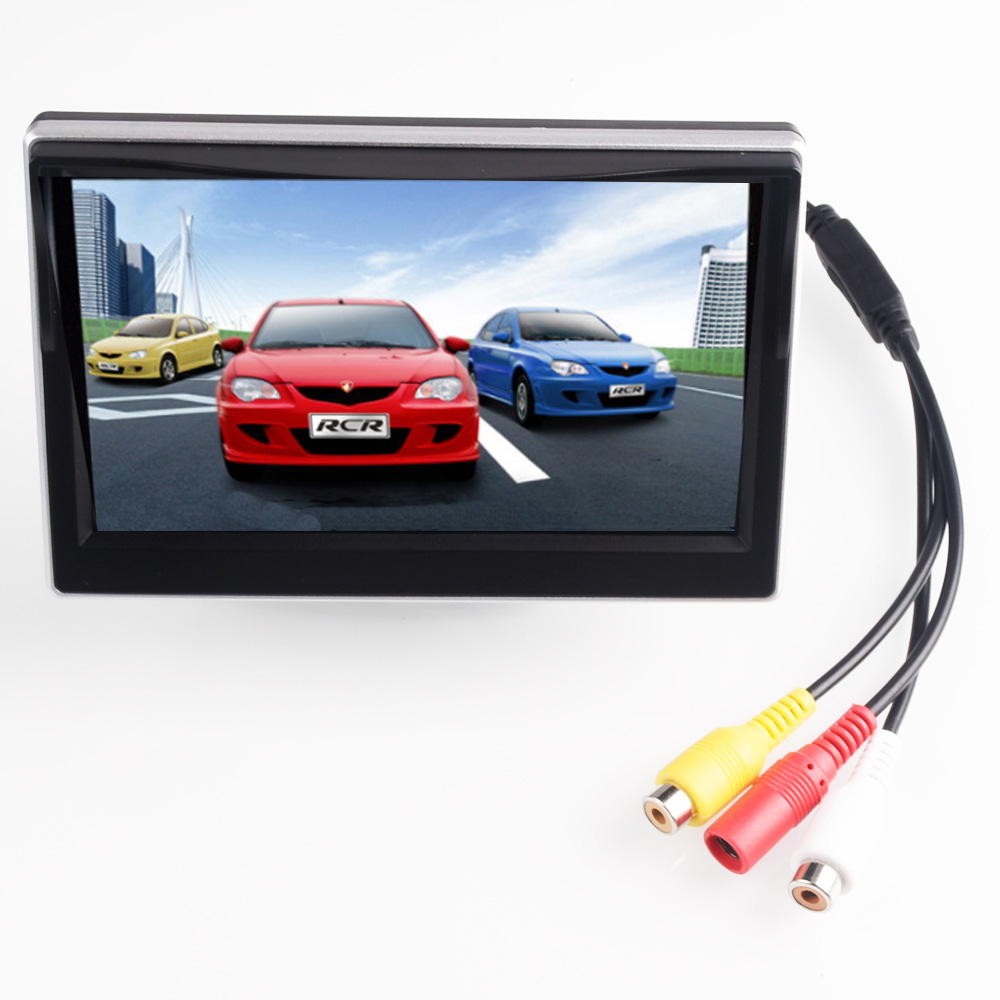 50 Car Video LCD TFT Color Monitor Screen For Auto Rrse Rearview Camera Support NTSC PAL Video System C251017