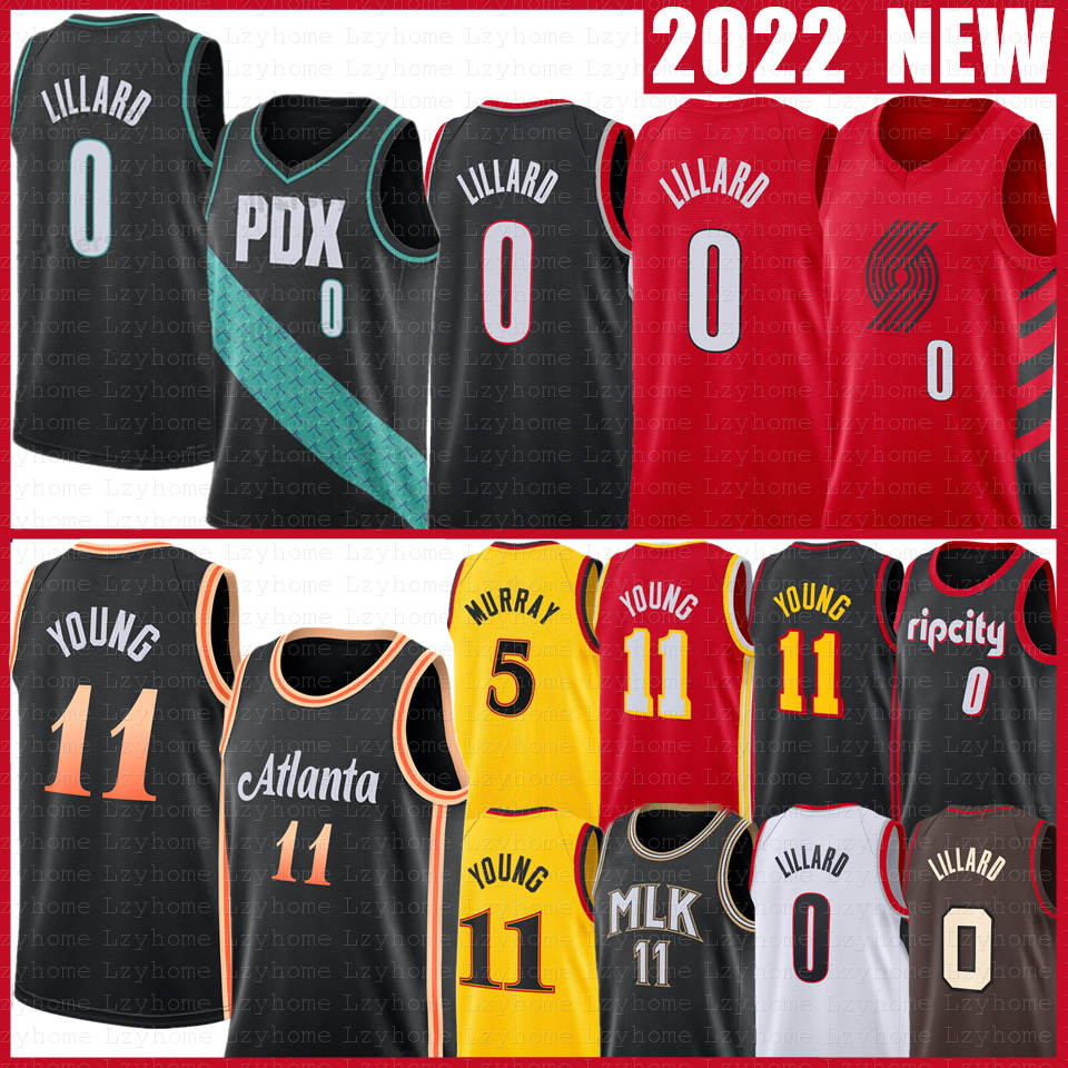 Trae Young Damian Lillard Basketball Jerseys Portlands Trail Shaedon Sharpe Blazer Atlantas Anfernee Simons Hawk 2022 2023 City Black Shirt Black Jersey 0 11
Trae Young Damian Lillard Basketball Jerseys Portlands Trail Shaedon Sharpe Blazer Atlantas Anfernee Simons Hawk 2022 2023 City Black Shirt Black Jersey 0 11