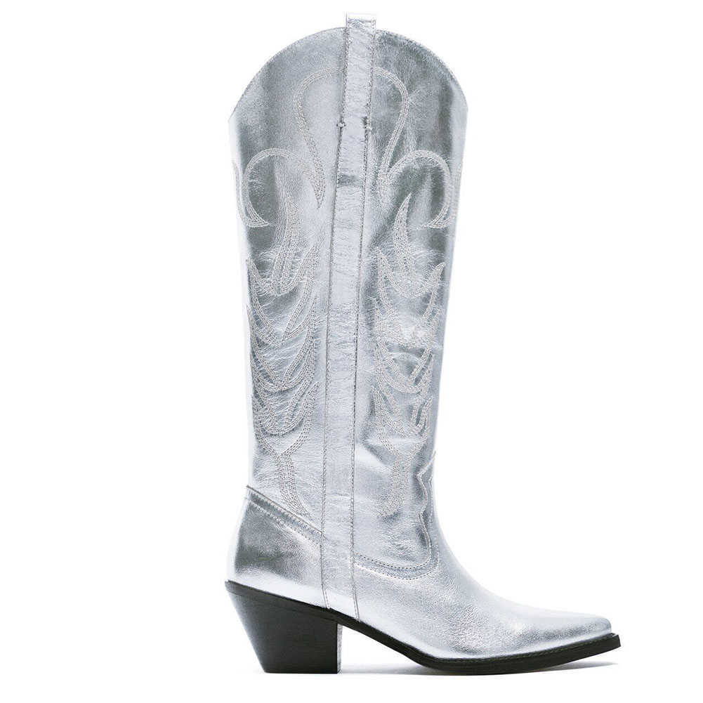 Boots Cowgirl Women Western Boots 2022 Brand New Fashion Cool Cowboy Women Knee-high Boots Great Quality Comfy Women ShoesG221111
