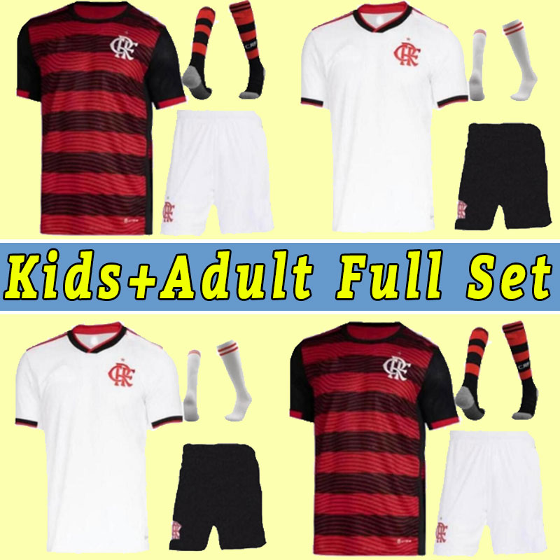 

22 23 Flamengo soccer jerseys 2022 DIEGO E.RIBEIRO GABRIEL B. GABI PEDRO VIDAL DE ARRASCAETA GERSON B.HENRIQUE Camisa Mengo Home Away Full Set Men Kids Child Adult