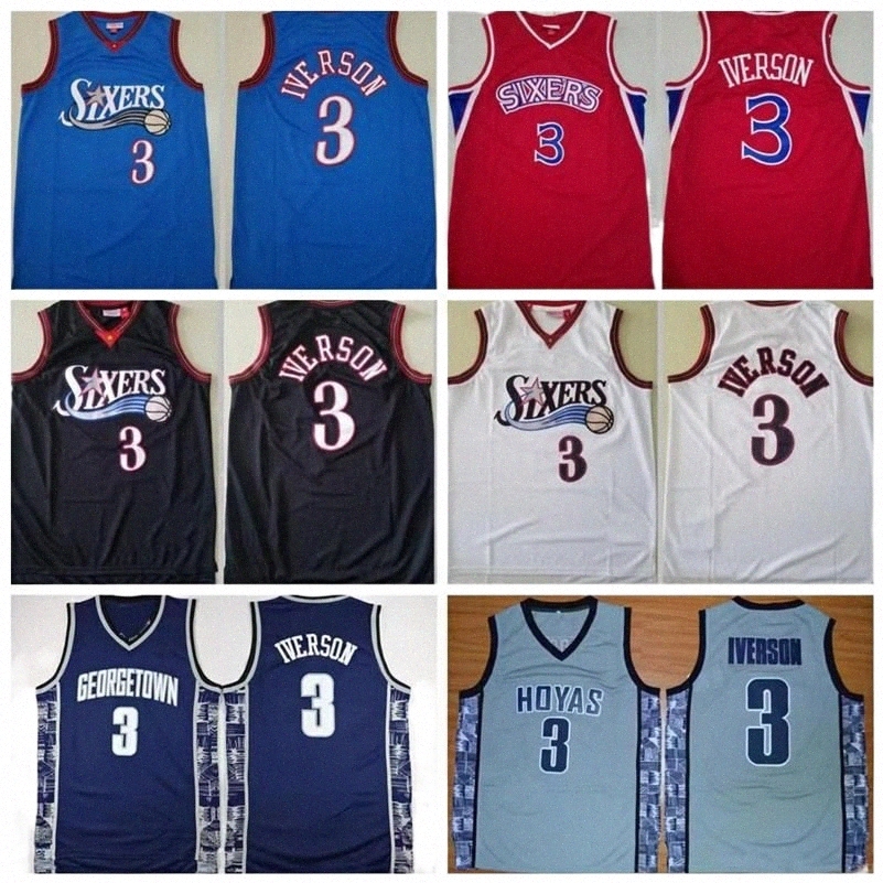 76erss retro Jersey 3 Allen Iverson Basketball Jerseys Mitchell & Ness Mesh Georgetown Hoyas College University vintage College Men j1eY#, Colour 1
76erss retro Jersey 3 Allen Iverson Basketball Jerseys Mitchell & Ness Mesh Georgetown Hoyas College University vintage College Men j1eY#, Colour 1