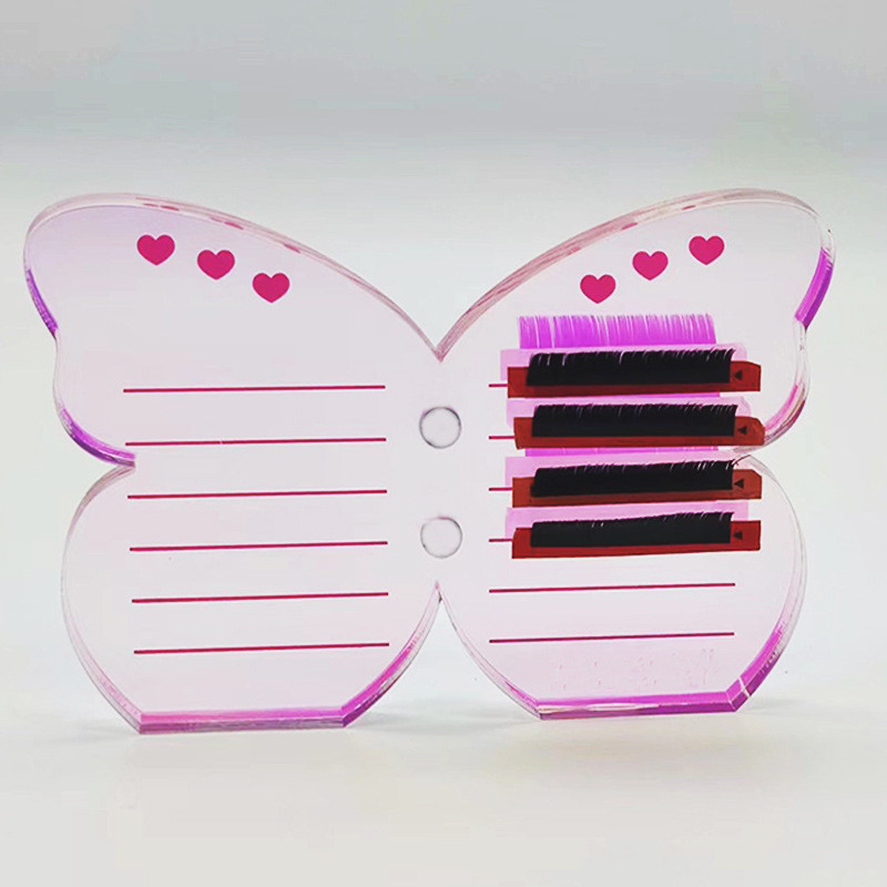 Acrylic Eyelashes Display Board Makeup Tools Rainbow Magnet Grafting Planting Eyelashes Glue Pallet No Tweezers Tablero De Exhibicion De Pestanas Whol