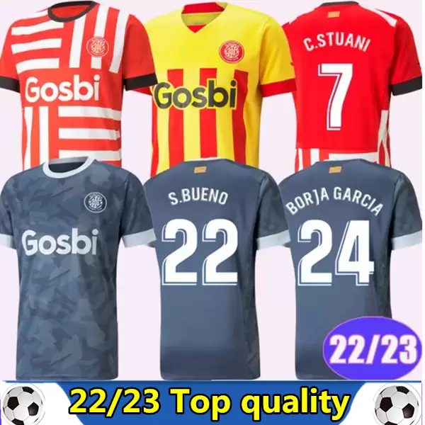 22 23 Girona JUANPE S.BUENO Mens Soccer Jerseys SAMU SAIZ ALEIX GARCIA C.STUANI Home Away 3rd Football Shirts Short Sleeve Uniforms, Black
22 23 Girona JUANPE S.BUENO Mens Soccer Jerseys SAMU SAIZ ALEIX GARCIA C.STUANI Home Away 3rd Football Shirts Short Sleeve Uniforms, Black