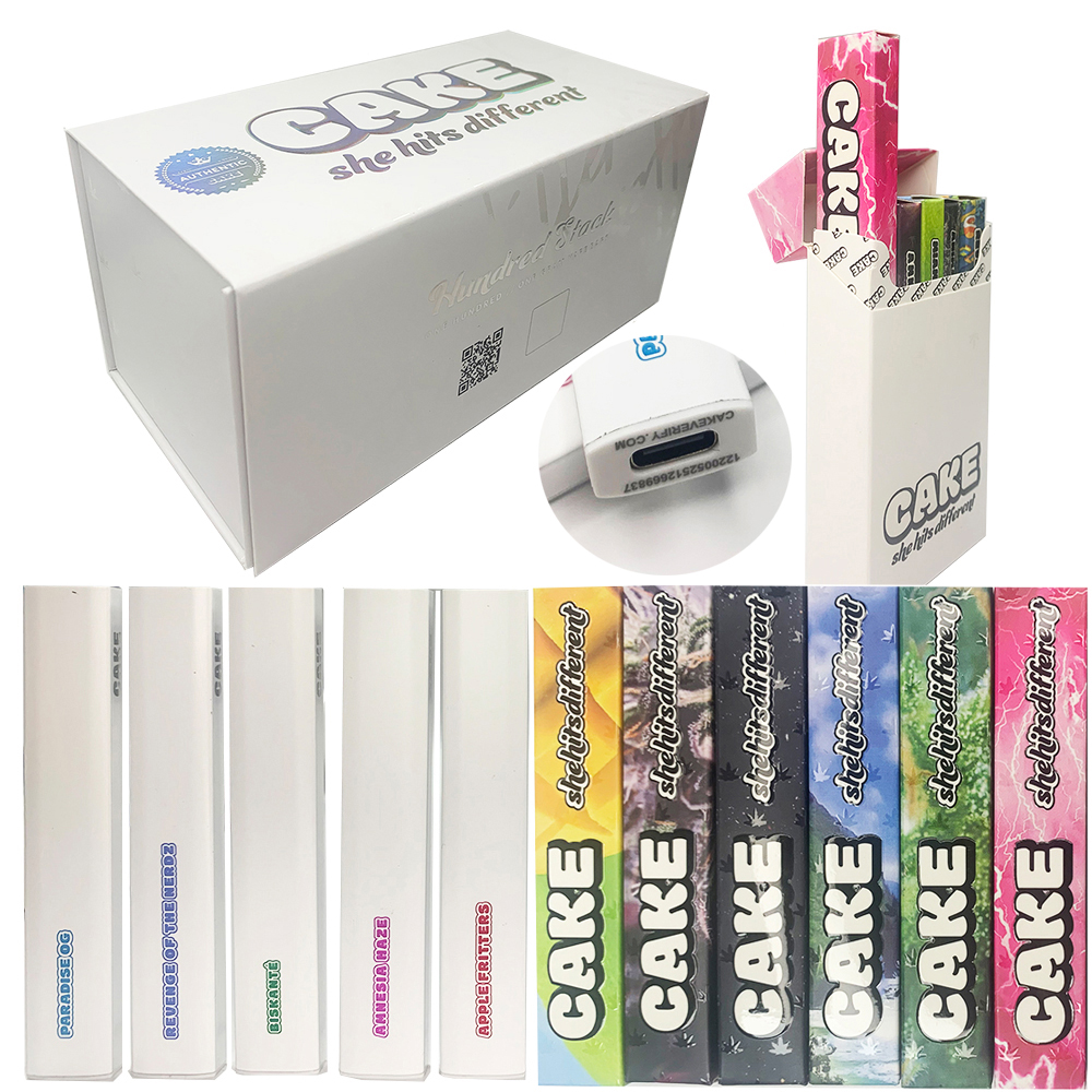 Gen 4 Cake Disposable Vape Pen E Cigarettes 280mAh Rechargeable Battery 1ml Empty Vapes Cartridges Thick Oil Carts Vaporizer Pods with packaging
Gen 4 Cake Disposable Vape Pen E Cigarettes 280mAh Rechargeable Battery 1ml Empty Vapes Cartridges Thick Oil Carts Vaporizer Pods with packaging