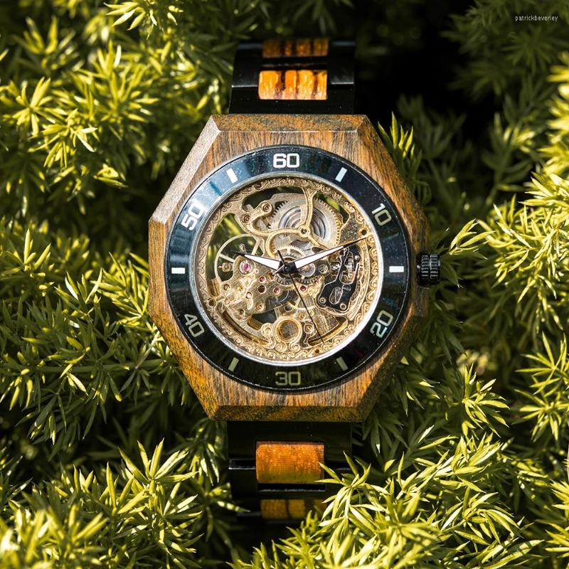 Wristwatches BOBO BIRD Wood Watch Men's Mechanical Skeleton Automatic Wristwatch For Men Luminous Clock Relogio Masculino Drop, Gt091-1a
Wristwatches BOBO BIRD Wood Watch Men's Mechanical Skeleton Automatic Wristwatch For Men Luminous Clock Relogio Masculino Drop, Gt091-1a