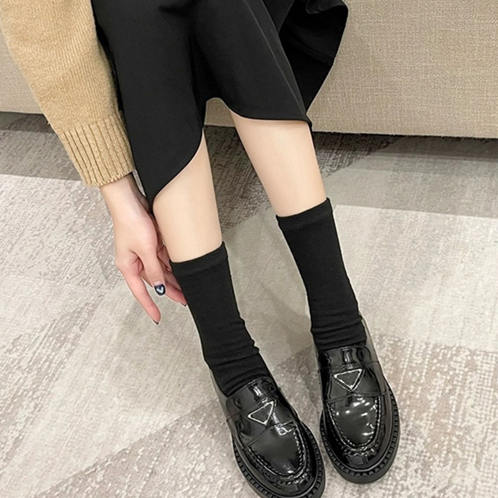 Luxury Brand Designer's New Triangle in Autumn and Winter 2022 Girls' Thick Sole British Style Full Series Slip on Lefu Shoes, Black
Luxury Brand Designer's New Triangle in Autumn and Winter 2022 Girls' Thick Sole British Style Full Series Slip on Lefu Shoes, Black