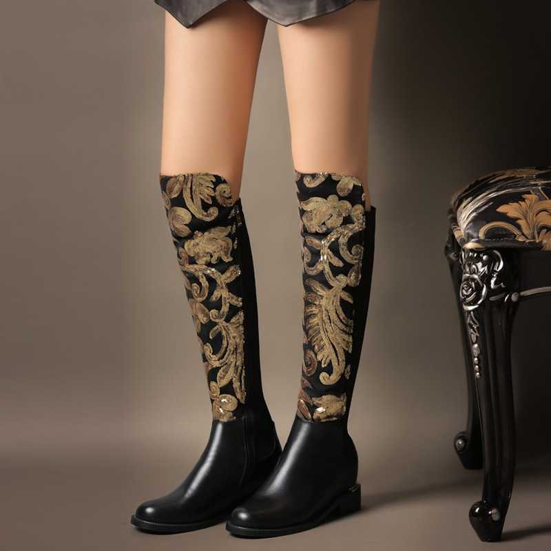 winter fashion shoes woman Boots leather for women Women's Thick Heel thigh High Knight with Cashmere But Knee, Black
winter fashion shoes woman Boots leather for women Women's Thick Heel thigh High Knight with Cashmere But Knee, Black