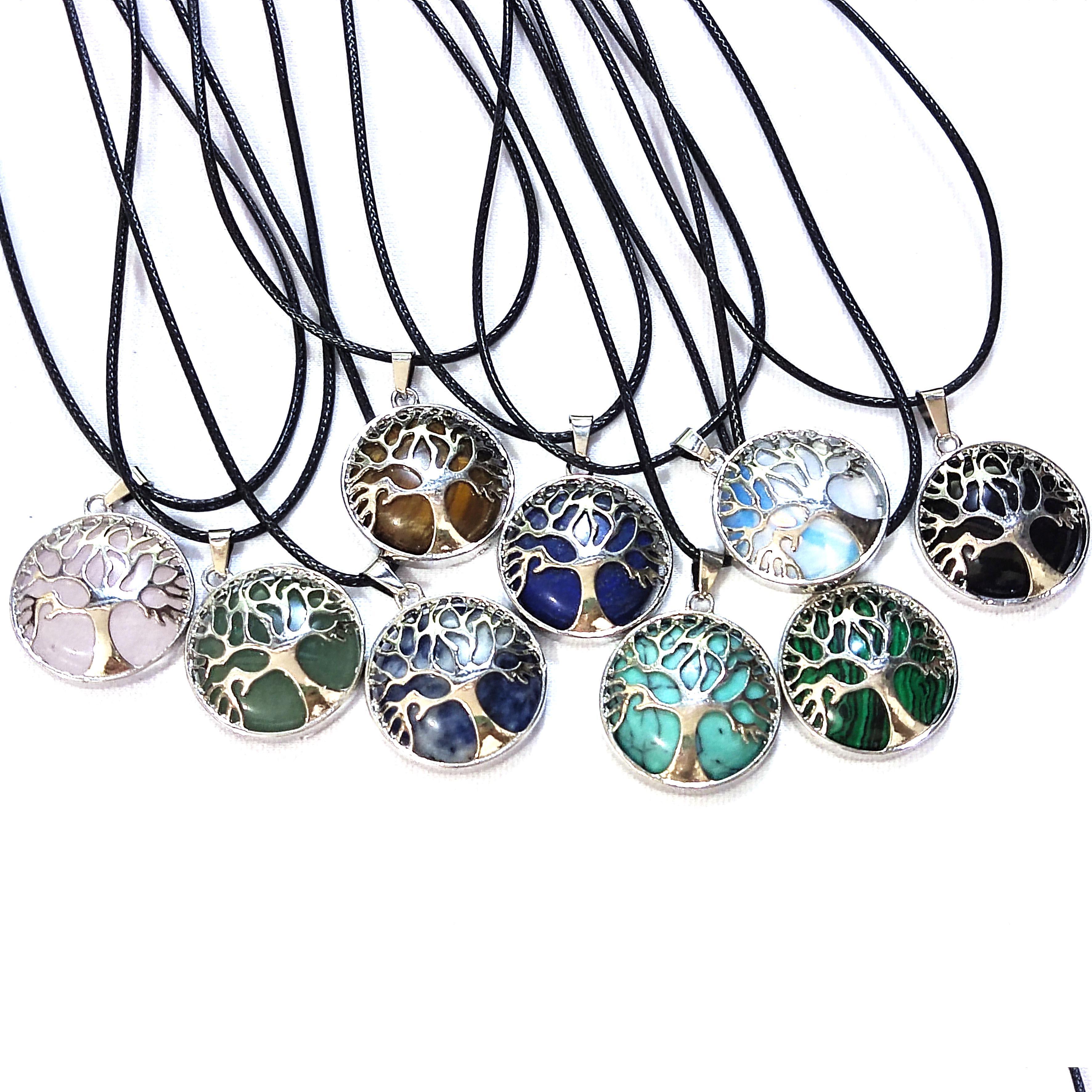 Pendant Necklaces Natural Stone Necklace Hollow Tree Of Life Stripe Agates Tigers Eye Healing Rose Quartz Crystal Charms Necklaces J Dhfly
Pendant Necklaces Natural Stone Necklace Hollow Tree Of Life Stripe Agates Tigers Eye Healing Rose Quartz Crystal Charms Necklaces J Dhfly