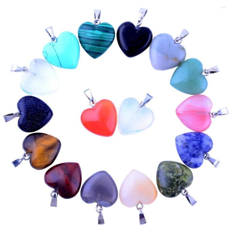 Pendant Necklaces 12pcs/lot Assorted Natural Stone Charms 16mm Healing Crystal Heart Shape Pendants For Necklace Earring Jewelry Making
Pendant Necklaces 12pcs/lot Assorted Natural Stone Charms 16mm Healing Crystal Heart Shape Pendants For Necklace Earring Jewelry Making