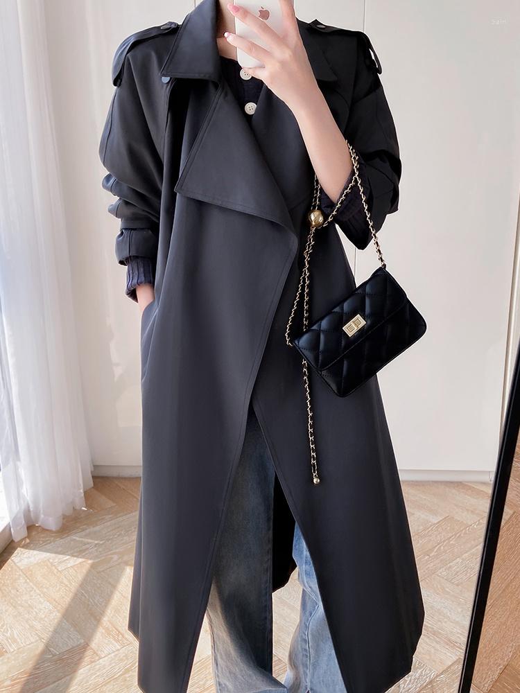 Women's Trench Coats Black Windbreaker Women's Middle And Long Style 2022 Autumn Korean Slim Fit High-end Atmospheric Tie Wrap, On the same day
Women's Trench Coats Black Windbreaker Women's Middle And Long Style 2022 Autumn Korean Slim Fit High-end Atmospheric Tie Wrap, On the same day