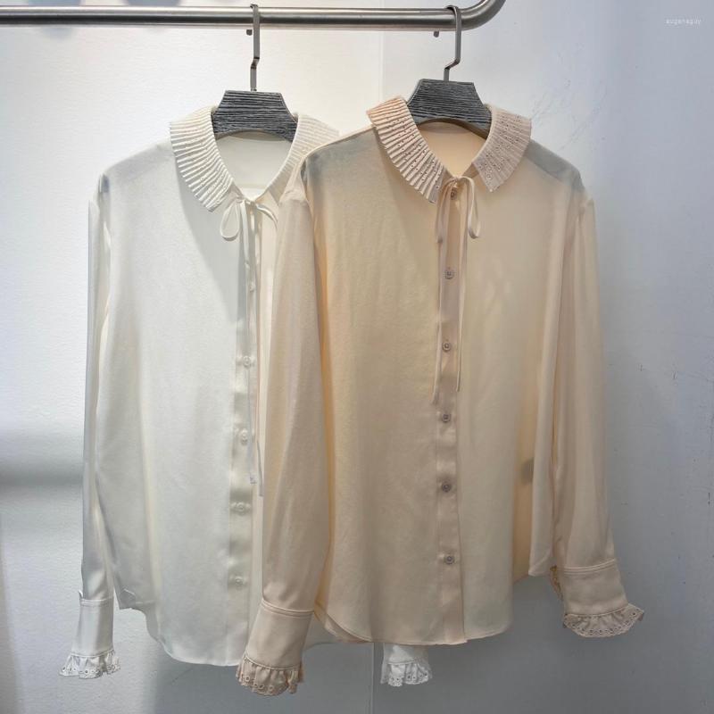 Women' Blouses Ladies 2022 Fashion Long-sleeved Sexy Retro Solid Color Hollow Embroidered Lace Collar Shirt 0113
Women' Blouses Ladies 2022 Fashion Long-sleeved Sexy Retro Solid Color Hollow Embroidered Lace Collar Shirt 0113