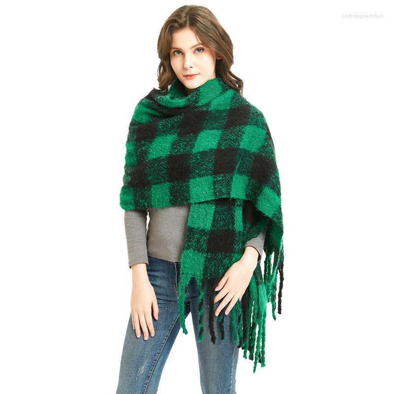 Scarves Fashion Warm Green Large Shawl Women Winter Cashmere Scarf Long Tassel Thick Pashminas Windproof Ladies Travel Neckerchief
Scarves Fashion Warm Green Large Shawl Women Winter Cashmere Scarf Long Tassel Thick Pashminas Windproof Ladies Travel Neckerchief