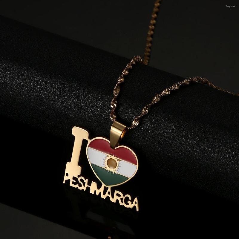Pendant Necklaces Gold Color Enamel Stainless Steel Kurdistan Map Flag Necklace For Lovers Women Ethnic Jewelry Patriotic Gift
Pendant Necklaces Gold Color Enamel Stainless Steel Kurdistan Map Flag Necklace For Lovers Women Ethnic Jewelry Patriotic Gift