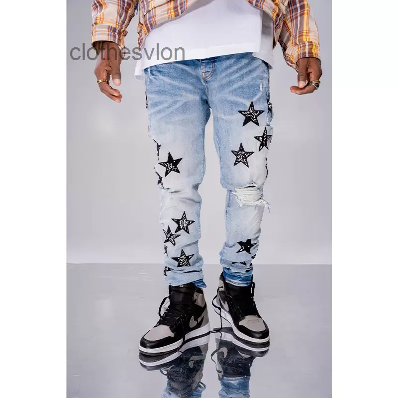 Jeans Amirs 2022 Ch Designer Street Fashion Brand Wash Water Blue Cashew Flower Five Pointed Embroidery Patch Cloth Hole Slim Fit Men Br TyG
Jeans Amirs 2022 Ch Designer Street Fashion Brand Wash Water Blue Cashew Flower Five Pointed Embroidery Patch Cloth Hole Slim Fit Men Br TyG