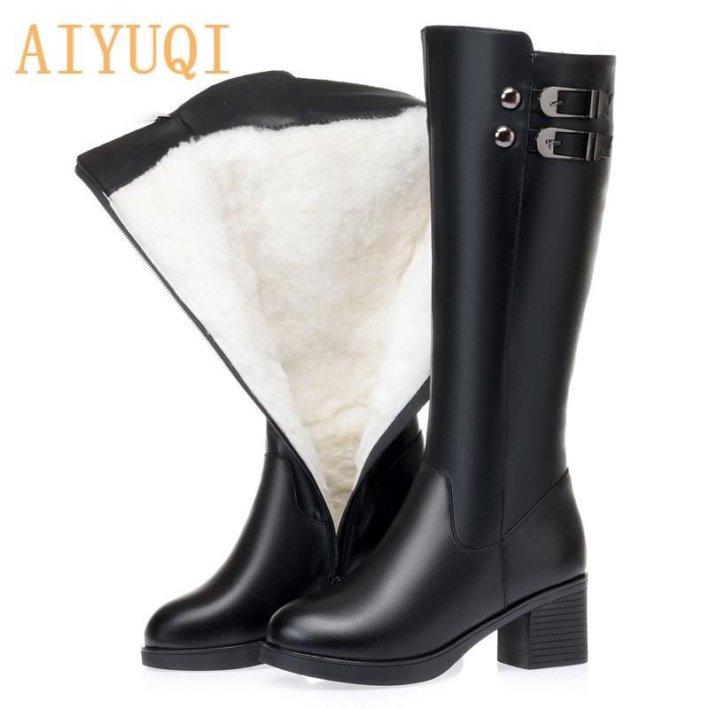 2021 Women Winter Boots Genuine Leather 2021 New Wool Warm Trend Women High Boots Mid-heel Large Size Long Riding Boots zzM, Black fluff
2021 Women Winter Boots Genuine Leather 2021 New Wool Warm Trend Women High Boots Mid-heel Large Size Long Riding Boots zzM, Black fluff