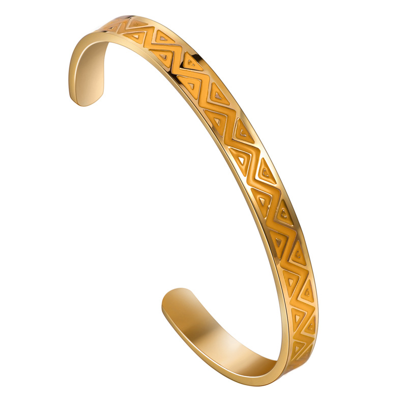 Bohemian Style Enamel Bangle Bracelet Jewelry for Women Gift