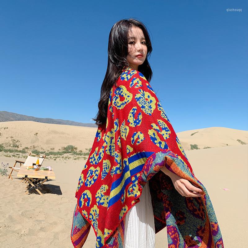 Scarves Autumn And Winter Retro National Style Triangular Cashmere Scarf Travel Warmth Air Conditioning Room Split Cape Shawl
Scarves Autumn And Winter Retro National Style Triangular Cashmere Scarf Travel Warmth Air Conditioning Room Split Cape Shawl