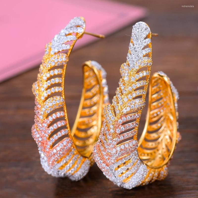 Hoop Earrings Missvikki Prong Setting CZ Stones Super Big For Women Bridal Wedding Party Jewelry Design Fashion Gift
Hoop Earrings Missvikki Prong Setting CZ Stones Super Big For Women Bridal Wedding Party Jewelry Design Fashion Gift