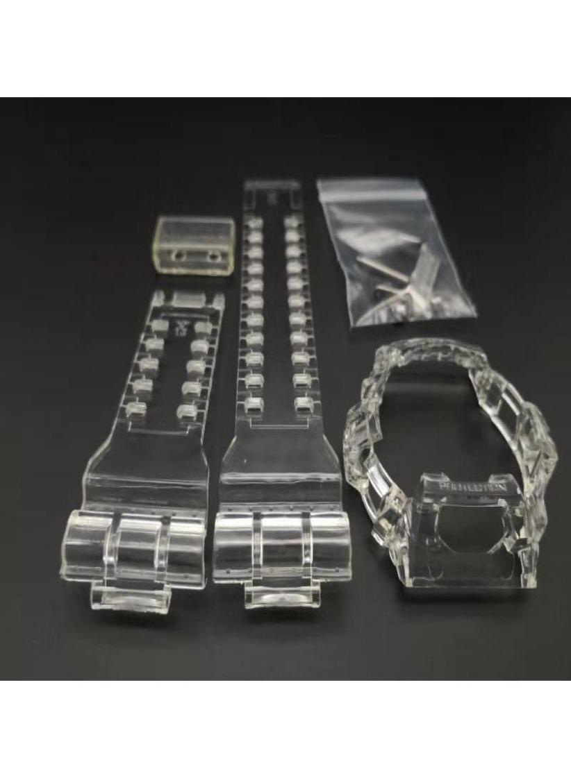 Watch Bands Ice Transparent Watchband Strap And Bezel For G8900 GR8900 GW8900 GWX8900 Bracelet With Metal Clasp Gift Man4678944
Watch Bands Ice Transparent Watchband Strap And Bezel For G8900 GR8900 GW8900 GWX8900 Bracelet With Metal Clasp Gift Man4678944